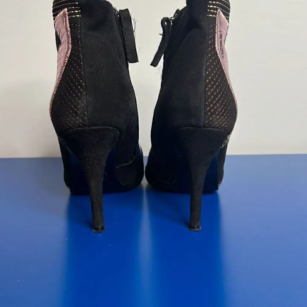 Giuseppe Zanotti Crystals Patchwork Ankle Boots
